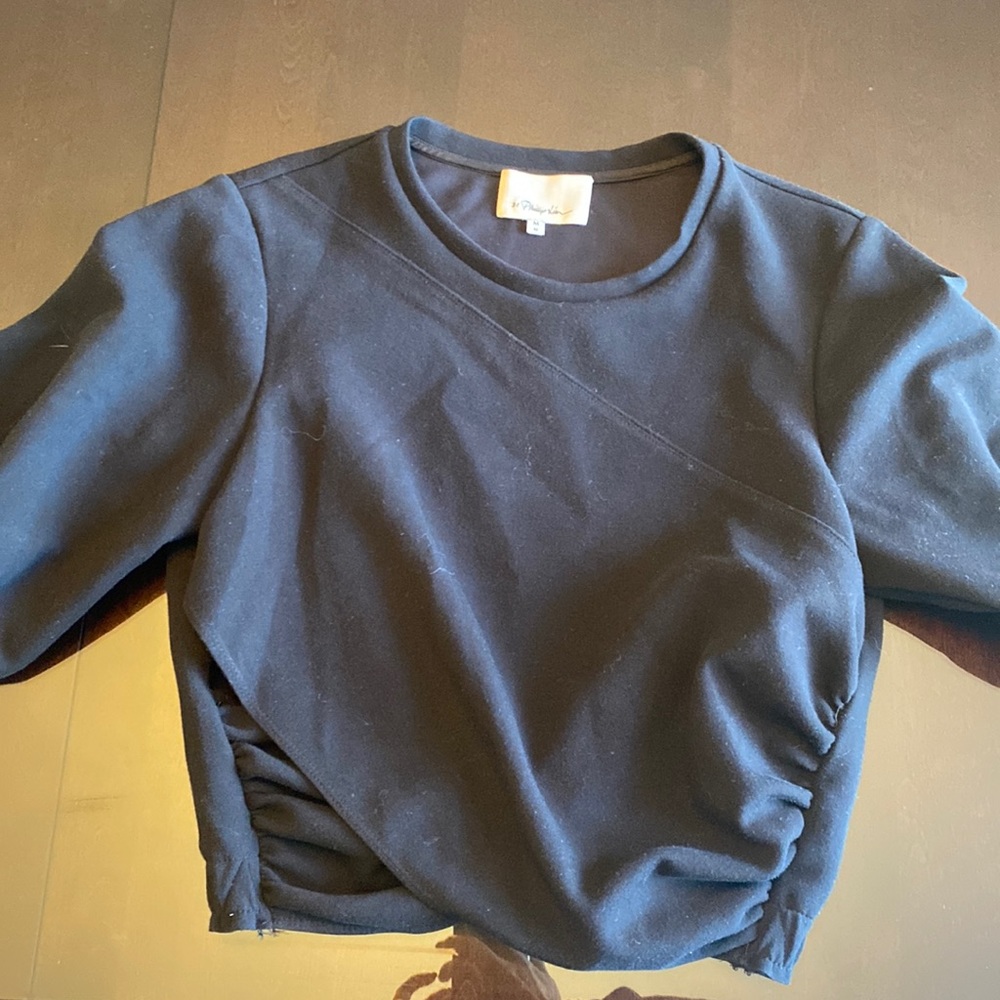 3.1 PHILIPP LIM twist crop top black Size :M